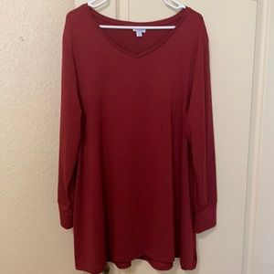 LuLaRoe Elizabeth XL, Deep Red/Burgundyish